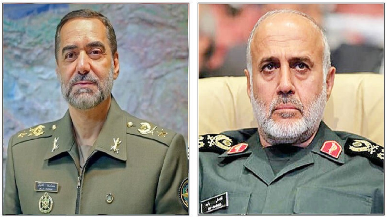دیدار سرلشکر رشید با امیر آشتیانی وزیر دفاع