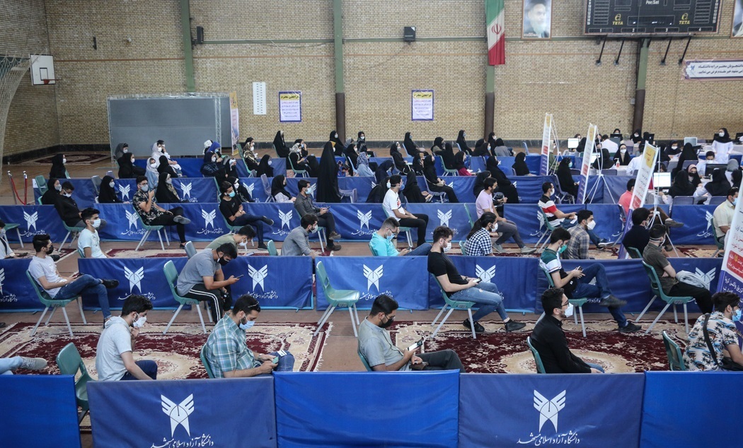 واکسیناسیون دانشجویان مشهدی+تصاویر
