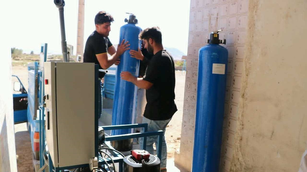 نصب دو دستگاه تصفیه آب شرب در روستا‌های شهرستان نهبندان
