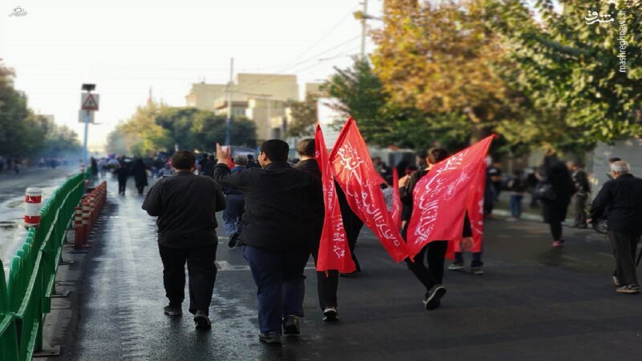 برگزاری مراسم پیاده روی جاماندگان اربعین حسینی در قزوین