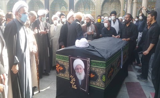 پیکر آیت الله شریفی اشکوری در قم تشییع شد