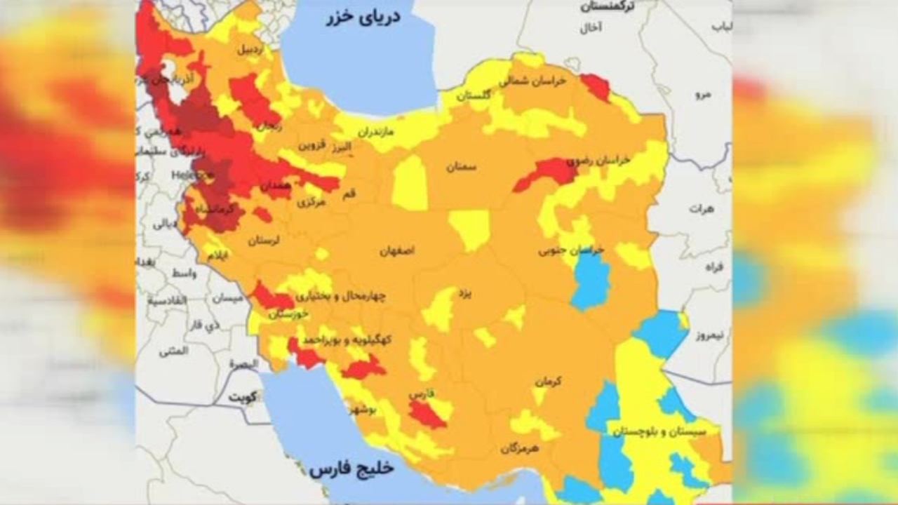 عبور استان قزوین از وضعیت قرمز کرونایی