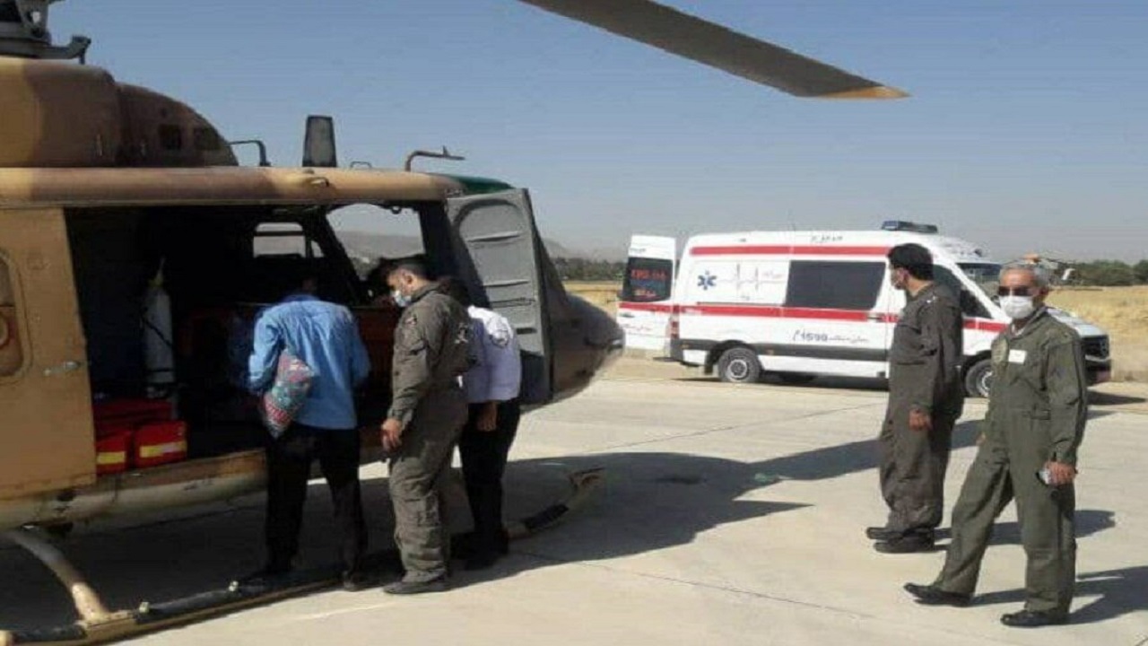 انجام ۲عملیات امدادرسانی نجات‌بخش هوانیروز کرمانشاه در همدان