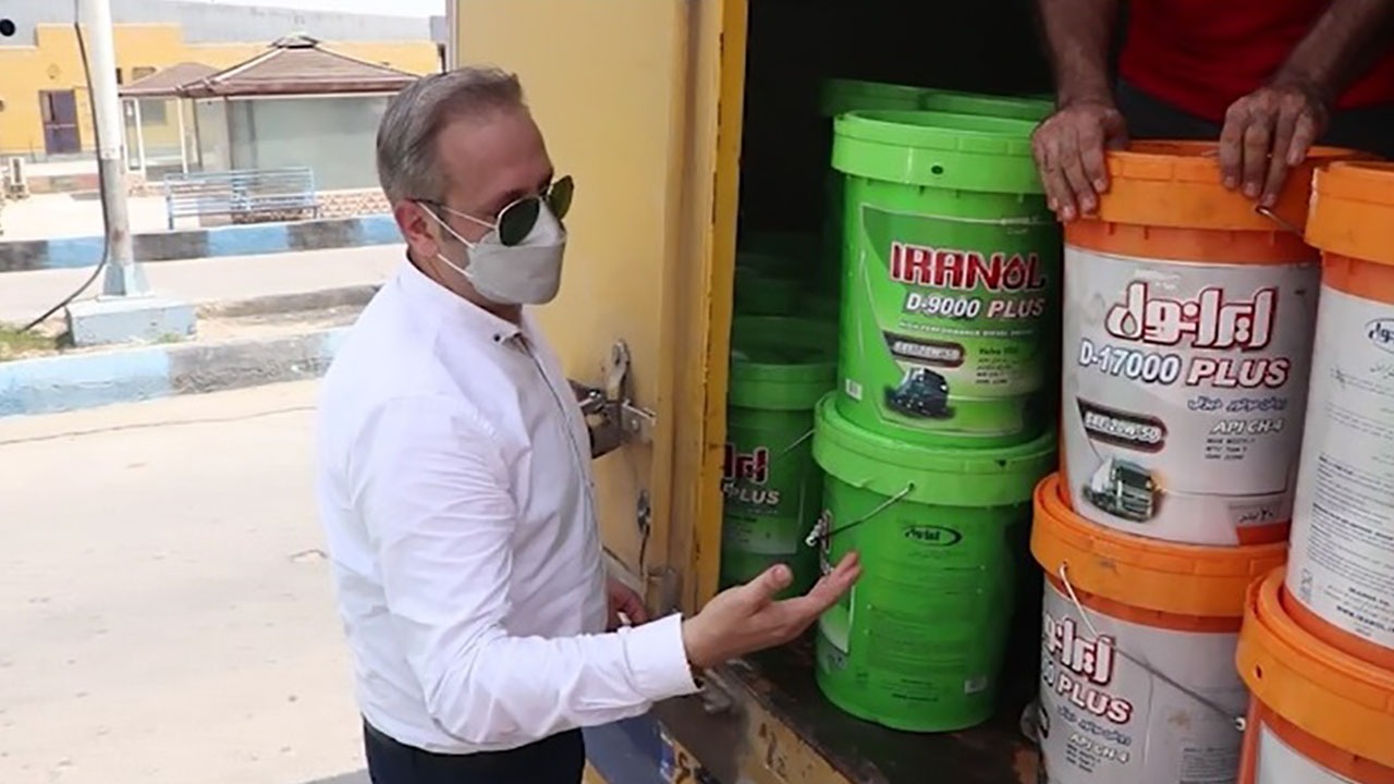 عرضه مستقیم روغن موتور ایرانی در پایانه بار بندرعباس