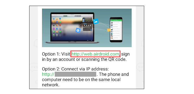 سایت airdroid.com 