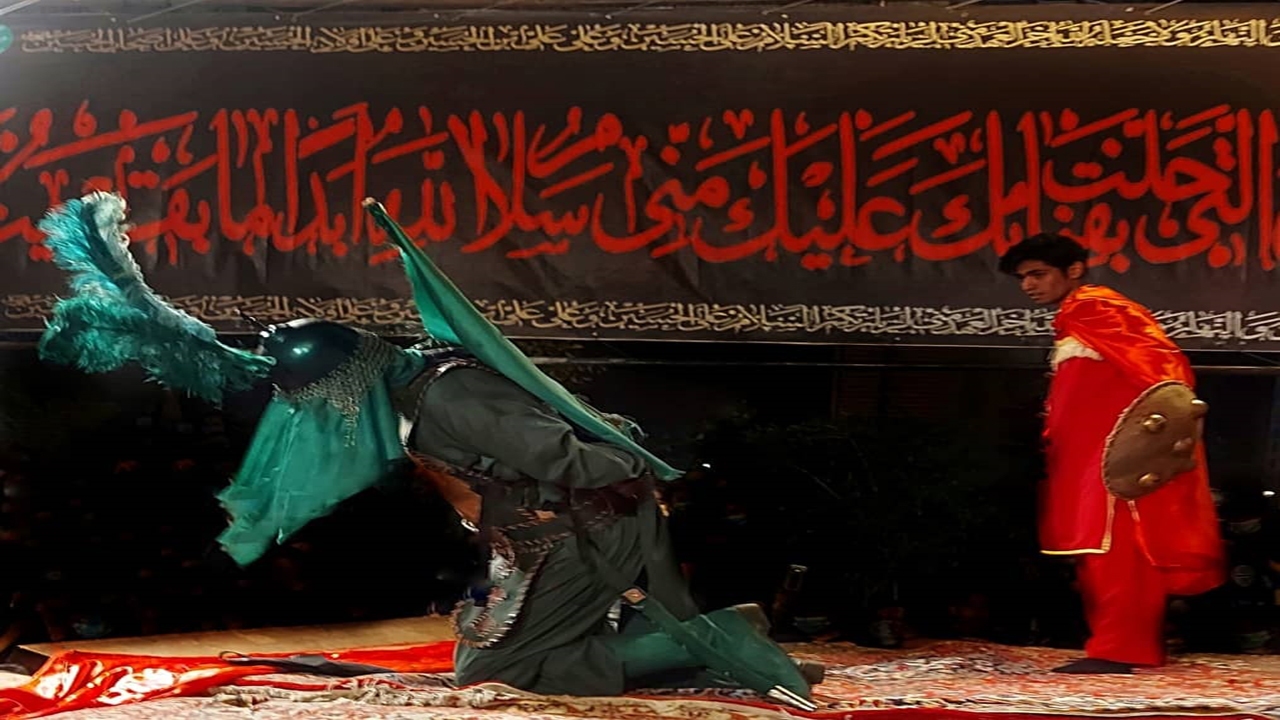 برگزاری تعزیه شهادت امام حسین (ع) در بخش کردیان