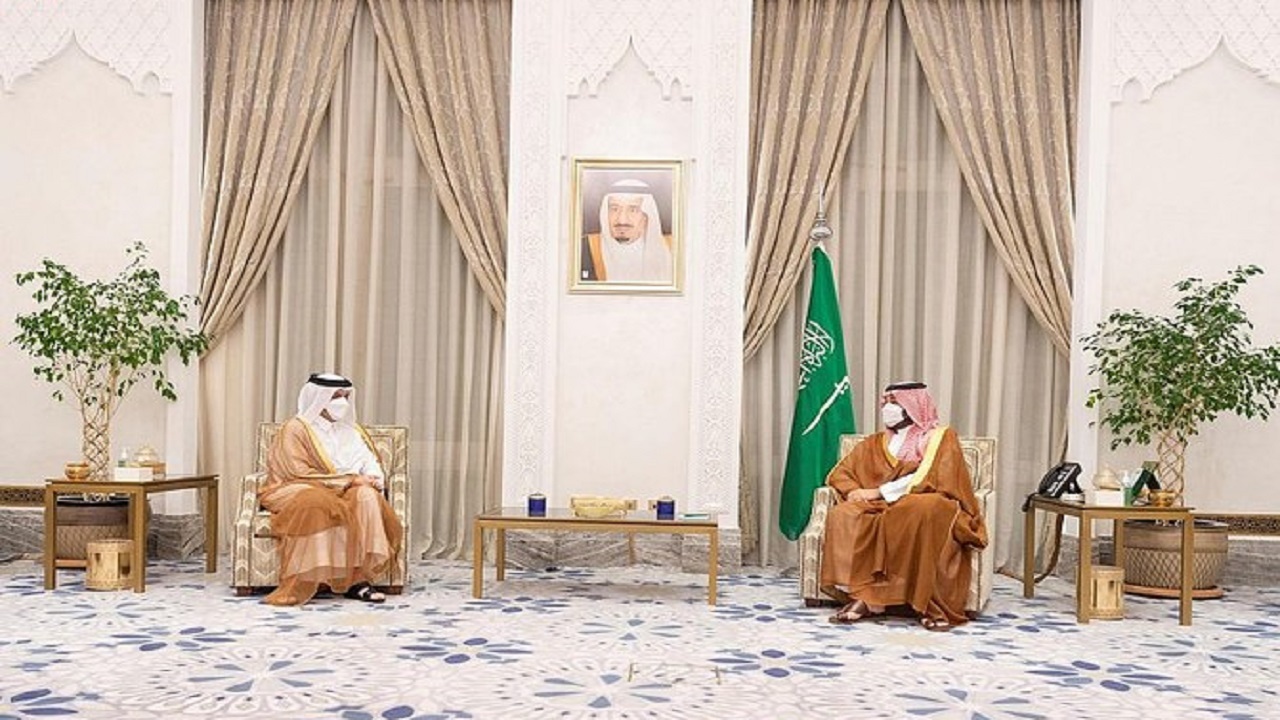 دیدار وزیر خارجه قطر با محمد بن سلمان در عربستان