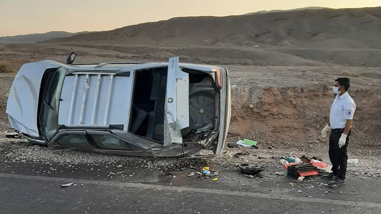 ۵ مصدوم در حادثه رانندگی محور بم ـ کرمان