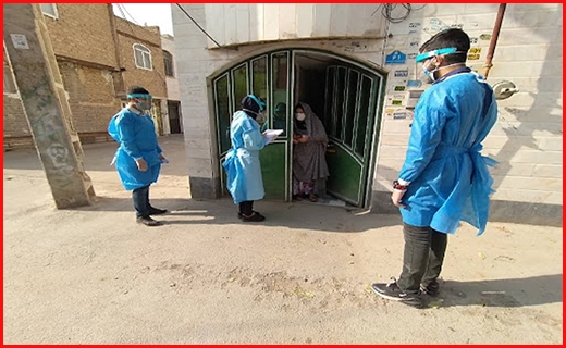 بهورزان هفتکلی، خانه به خانه در جستجوی کرونا