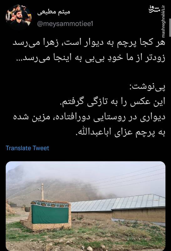 دیواری که توجه میثم مطیعی را به خود جلب کرد+عکس