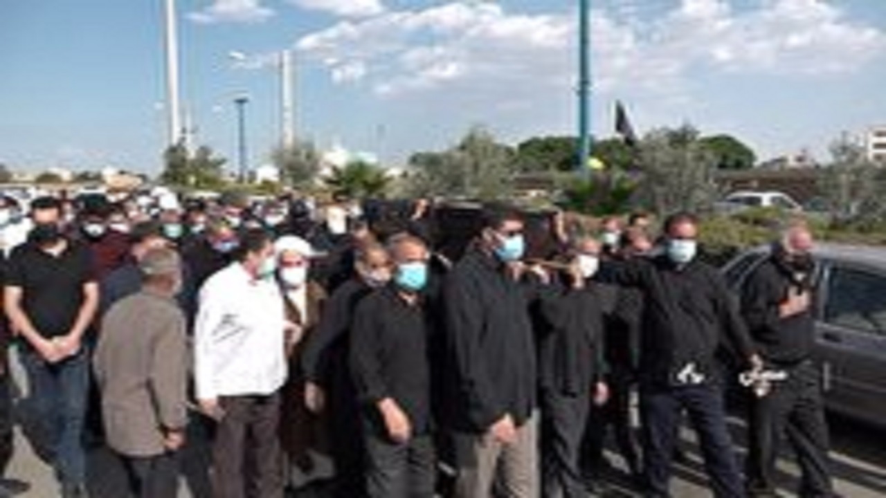 تشییع پیکر پدر شهیدان عبدوس در سمنان