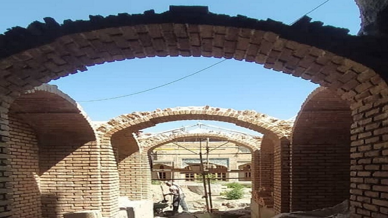 مرمت دالان ورودی مسجد مجموعه تاریخی حسن پادشاه تبریز