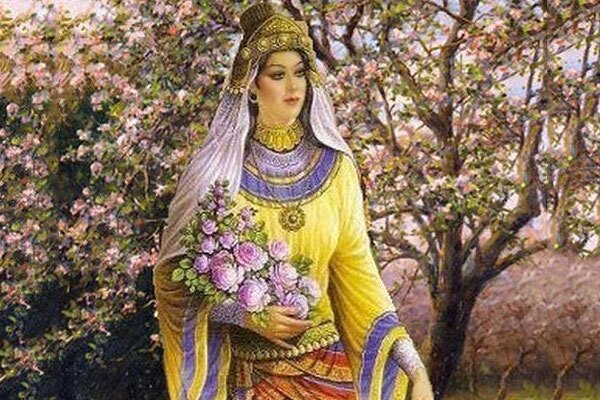 استفاده زنان هخامنشی از چادر چادر مشکی
