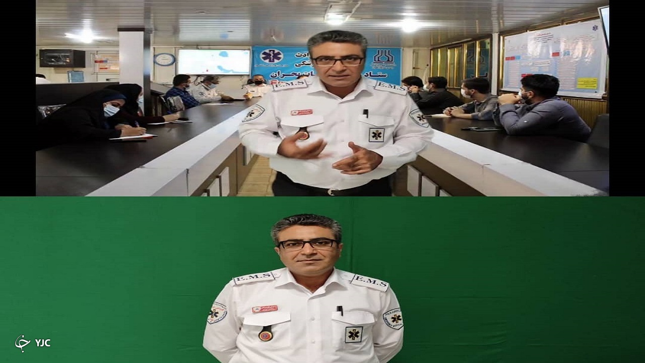 ساخت استودیوی کروماکی خبر برای اولین بار در اورژانس خوزستان