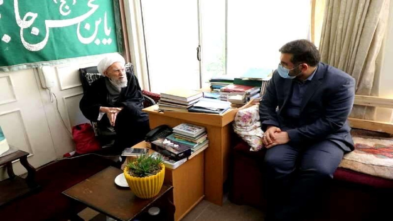 دیدار وزیر فرهنگ و ارشاد اسلامی با آیت الله ناصری
