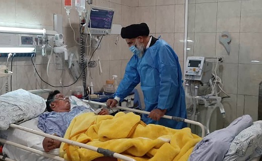مهمانان ویژه بر بالین علی لندی+ تصاویر