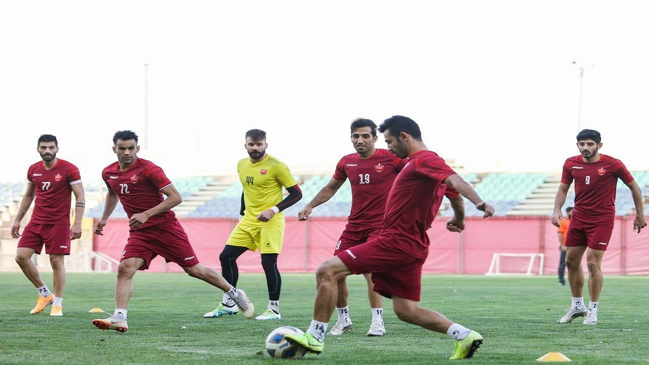 ابراهیم تقی‌پور، مهمان ویژه تمرین امروز تیم فوتبال پرسپولیس