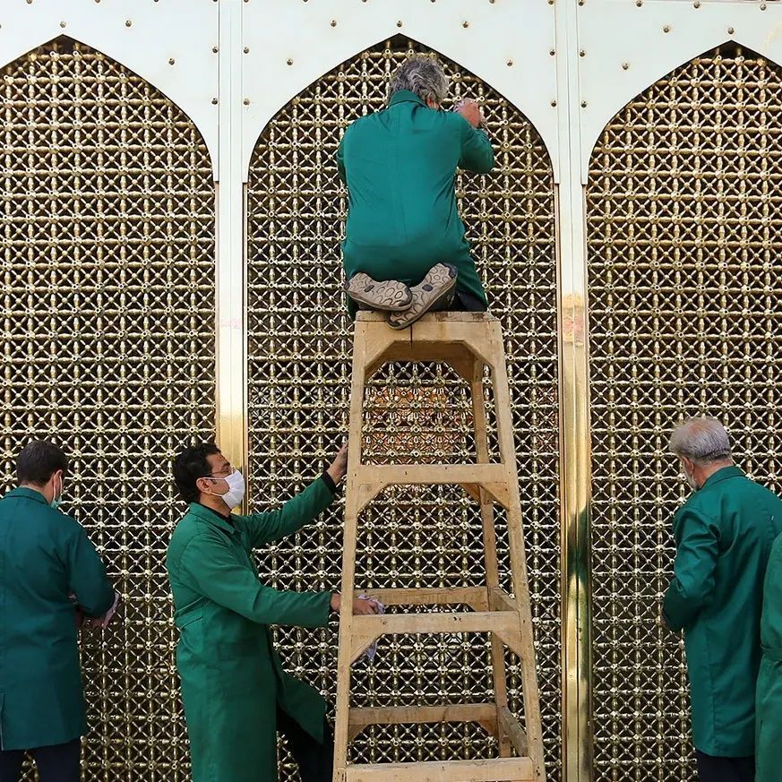 پنجره فولاد امام رضا(ع) تنظیف و شستشو شد+تصاویر