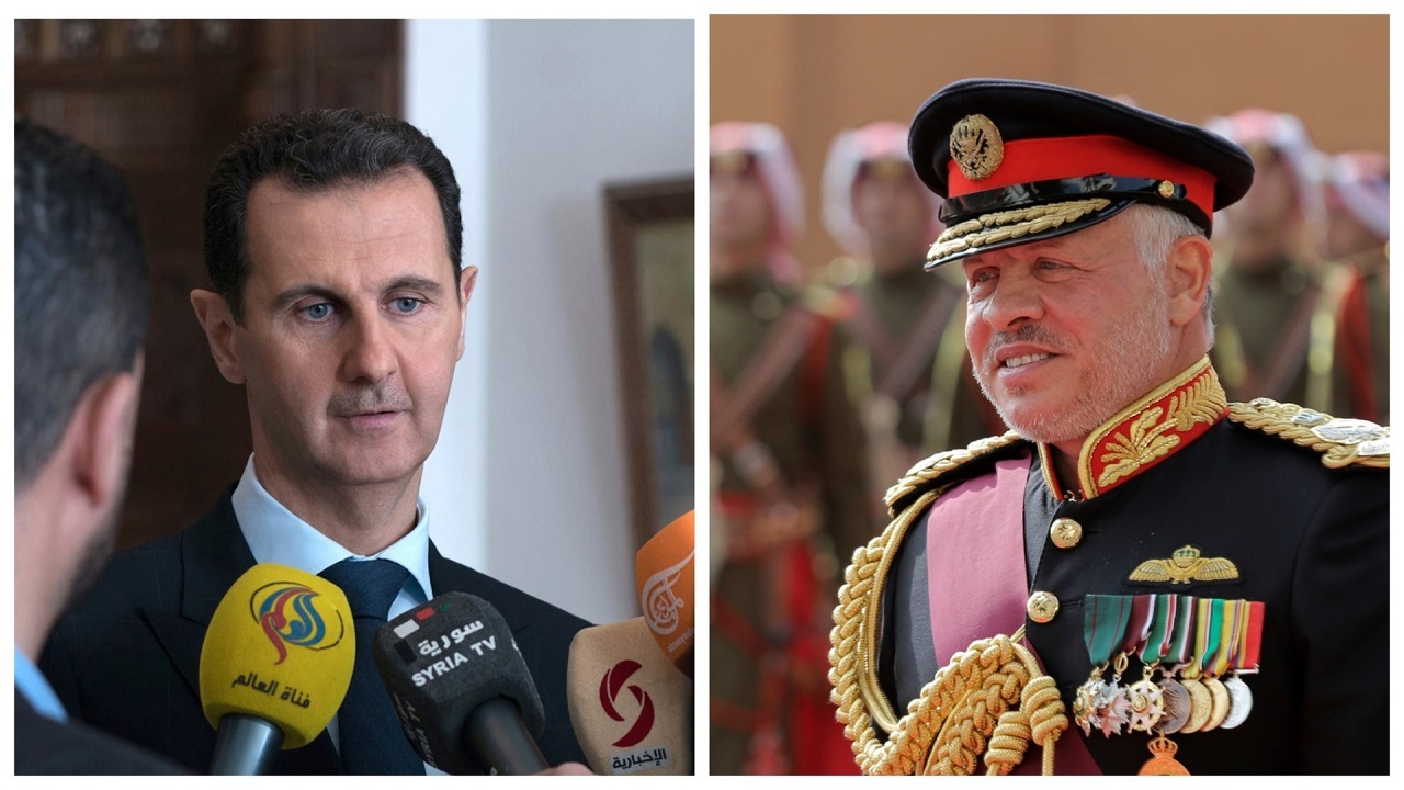 گفتگوی تلفنی پادشاه اردن با بشار اسد