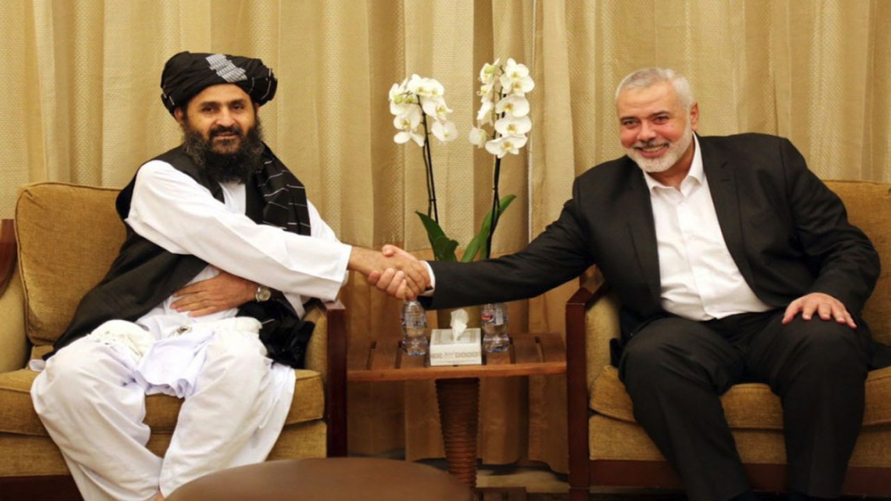 گفتگوی هنیه با وزیر خارجه دولت طالبان