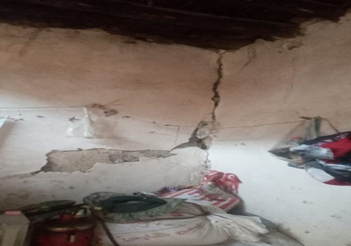 خسارت زلزله ۵.۷ ریشتری در روستای بنه موسی خوزستان