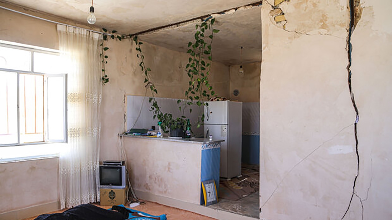 منازل روستایی خسارت دیده از زلزله