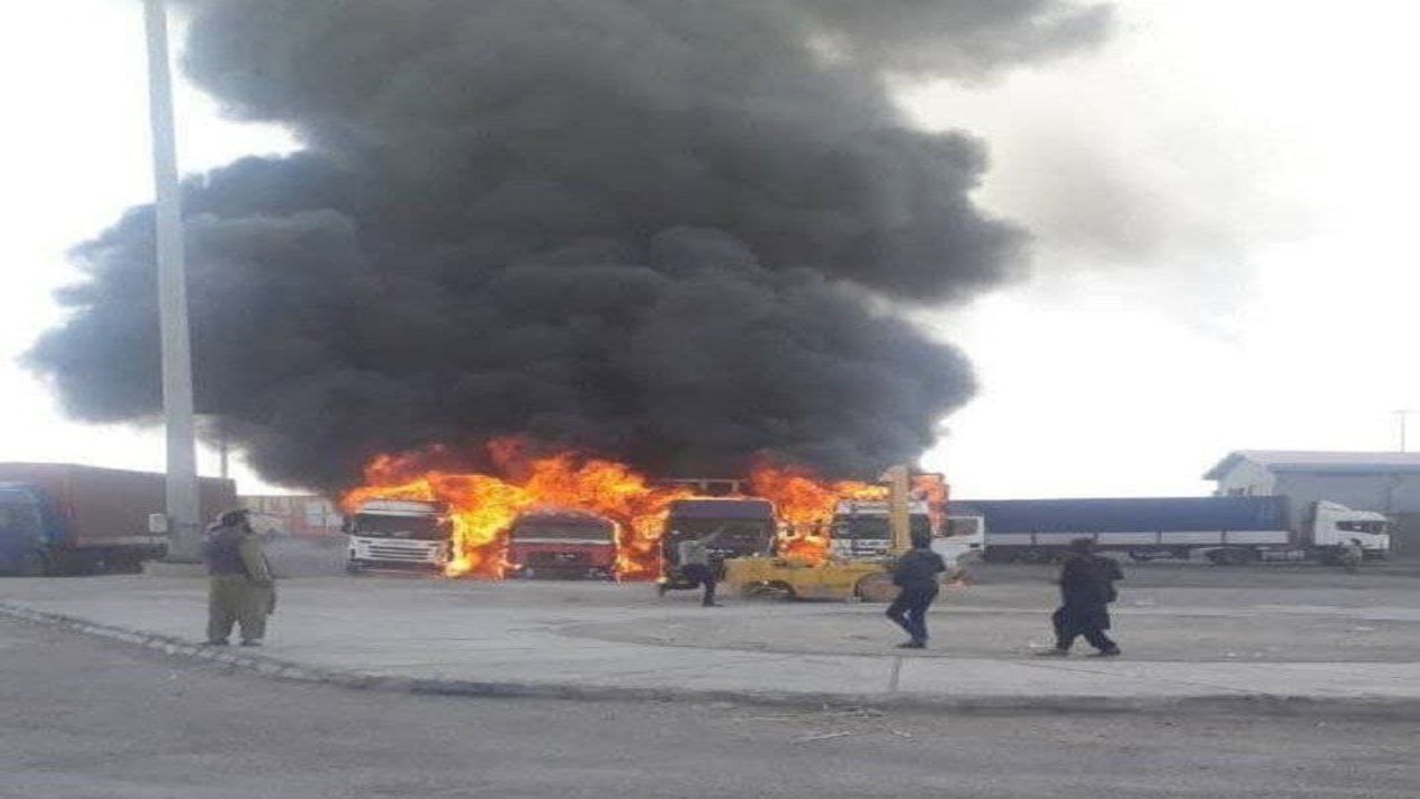 گمرک دوغارون دچار حریق شد