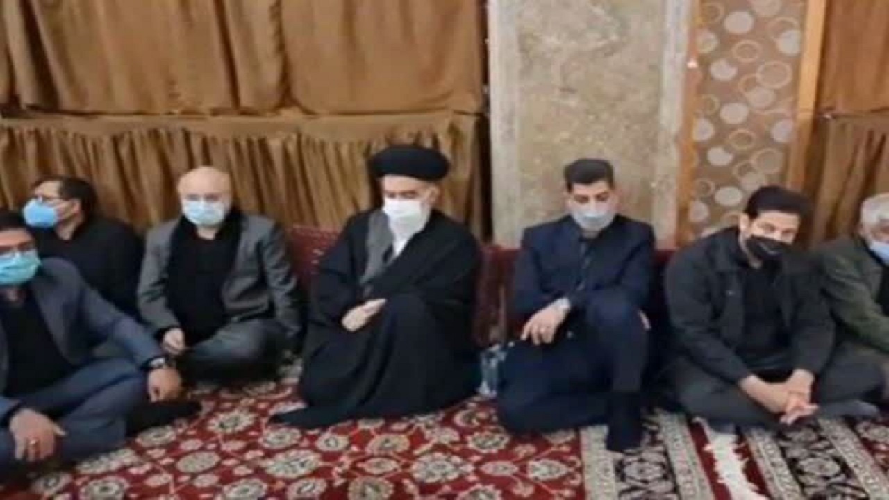 حضور رئیس مجلس شورای اسلامی در آئین عزاداری هیأت مشهدی