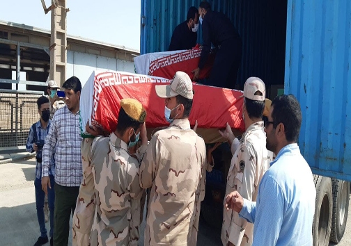 پیکر ۲۰ شهید دفاع مقدس به آغوش وطن بازگشت