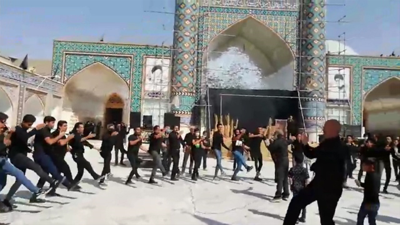 مراسم سینه‌زنی دهه آخر ماه صفر در کاشمر + فیلم