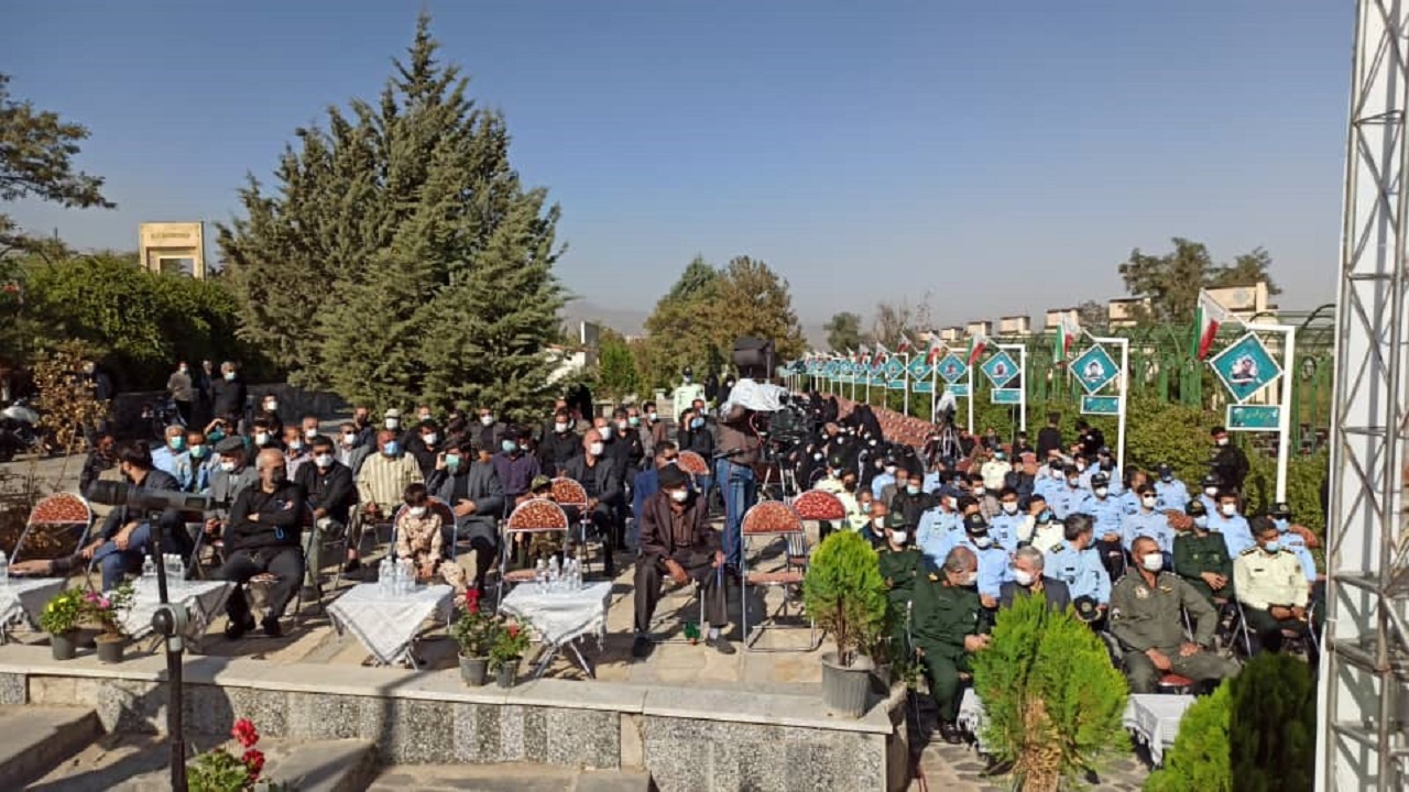 برگزاری ششمین سالگرد شهادت سردار همدانی در مزار گلزار شهدای همدان