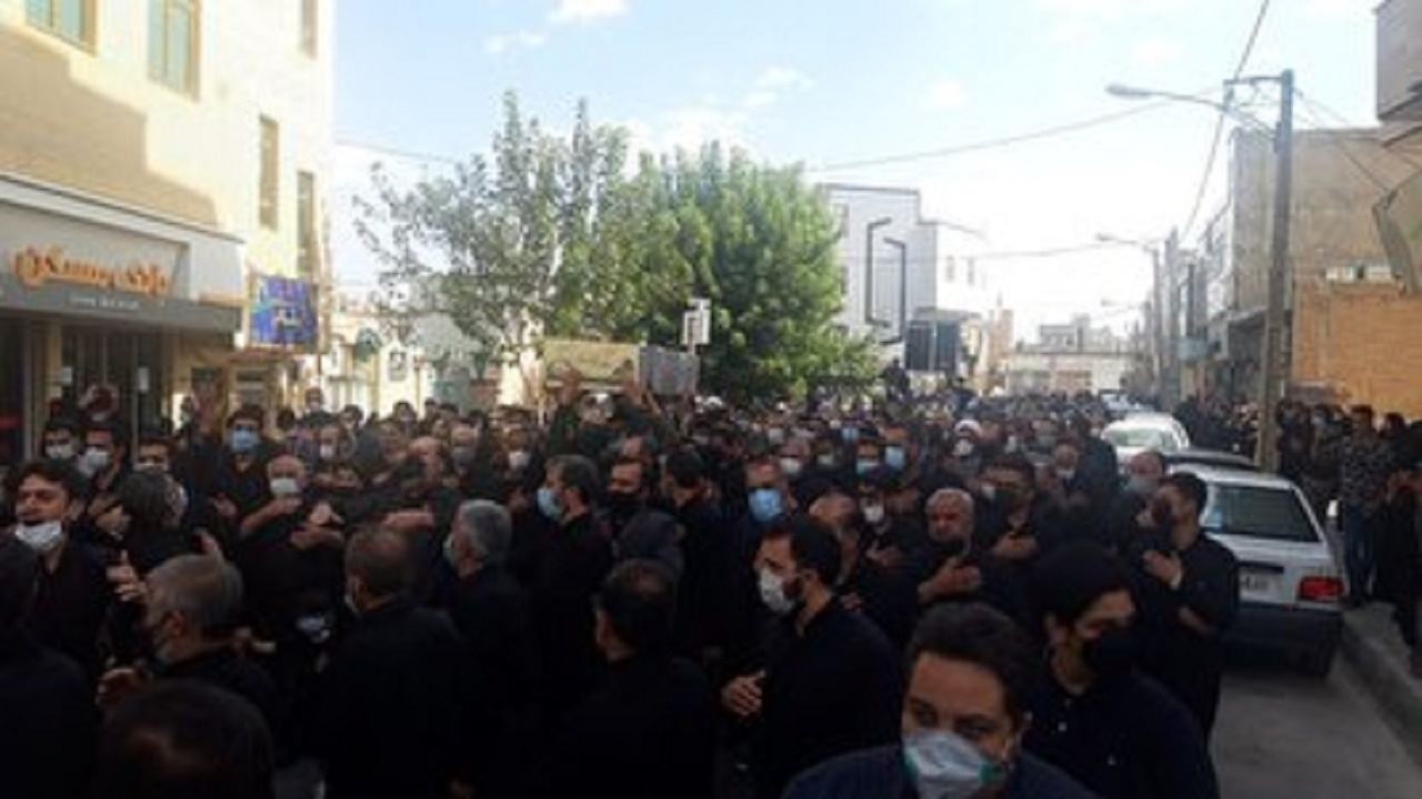 تشییع پیکر شهید حسنان در سرخه
