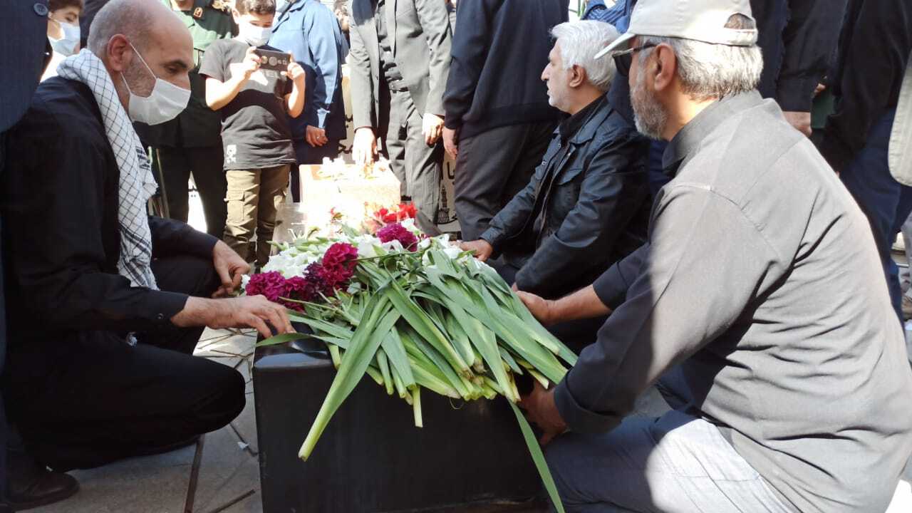 برگزاری مراسم سالگرد شهادت سردار همدانی در گلزار شهدا همدان+ عکس
