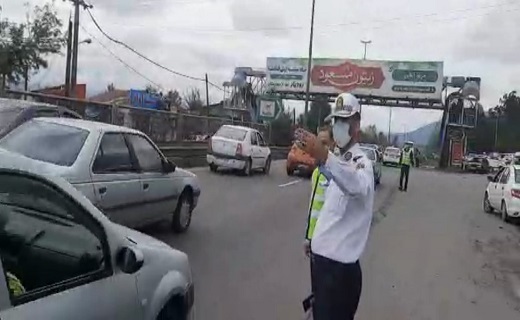 ترافیک پرحجم جاده رشت _ قزوین