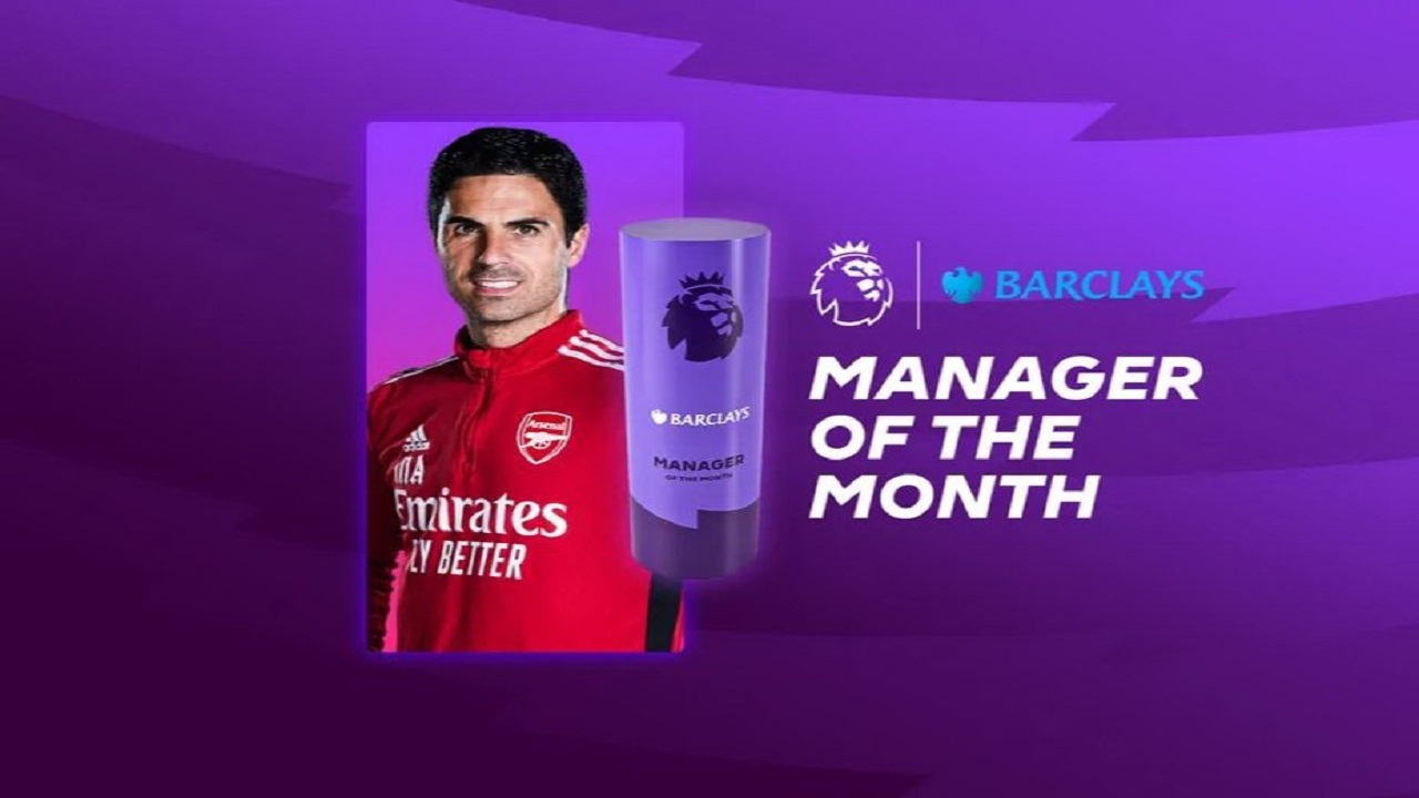 آرتتا بهترین مربی ماه لیگ برتر فوتبال انگلیس شد