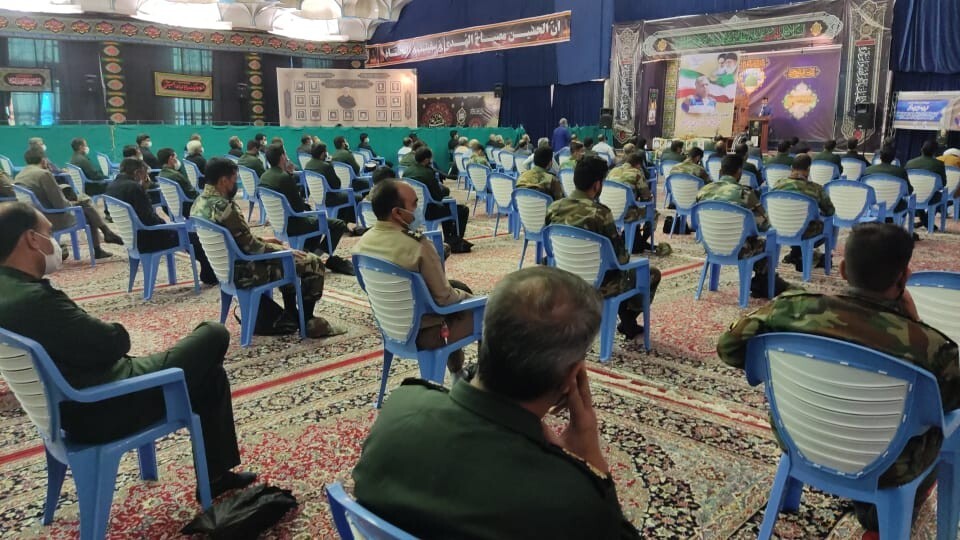 مراسم تشییع پیکر مطهر جانباز شهید حسینی پور در کرمان 