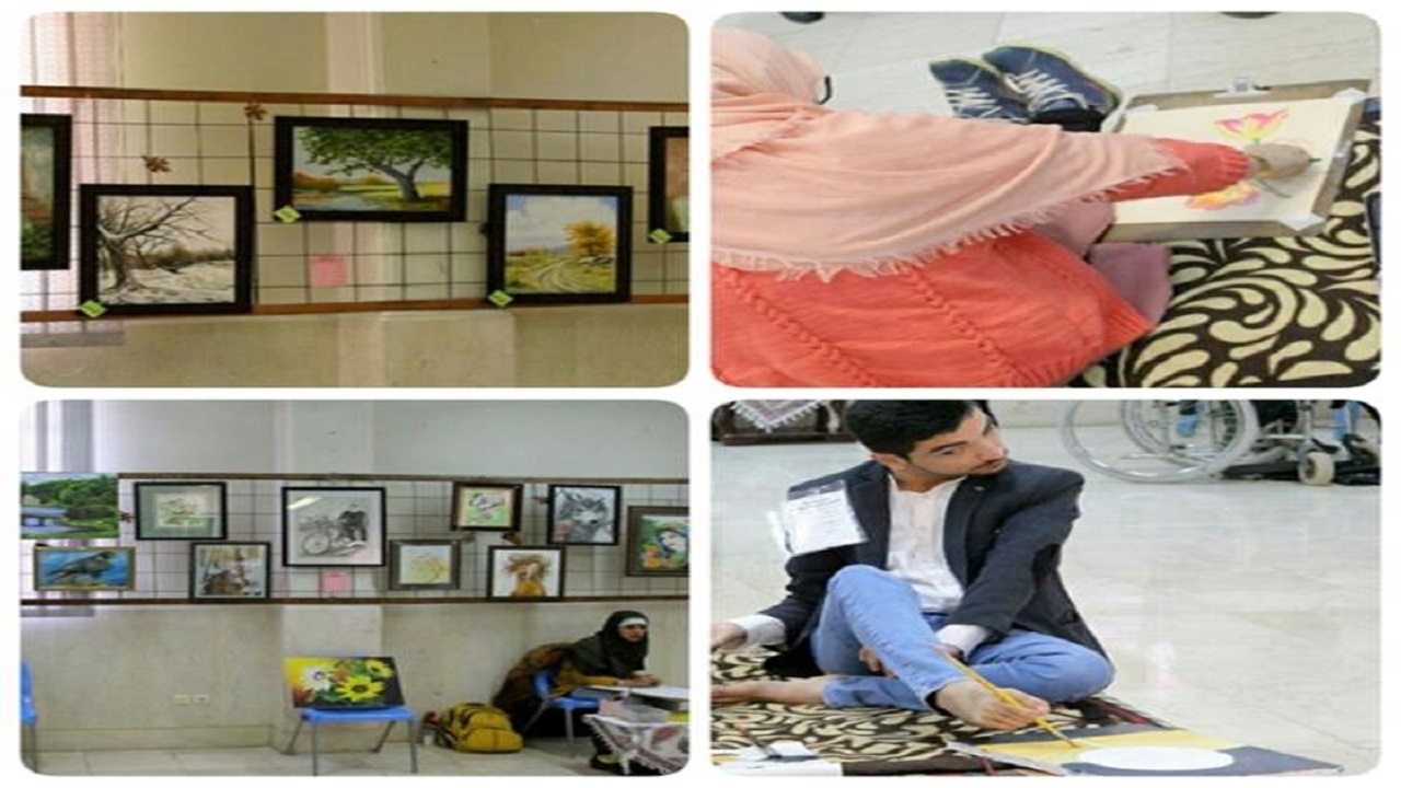 نمایشگاه نقاشی کم توانان ذهنی، اتیستیک، سندرم دان و سی. پی در فرهنگسرای ساعی