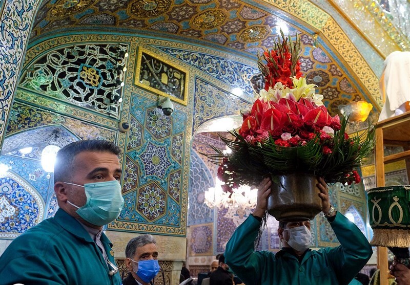 گلهای ضریح حرم رضوی