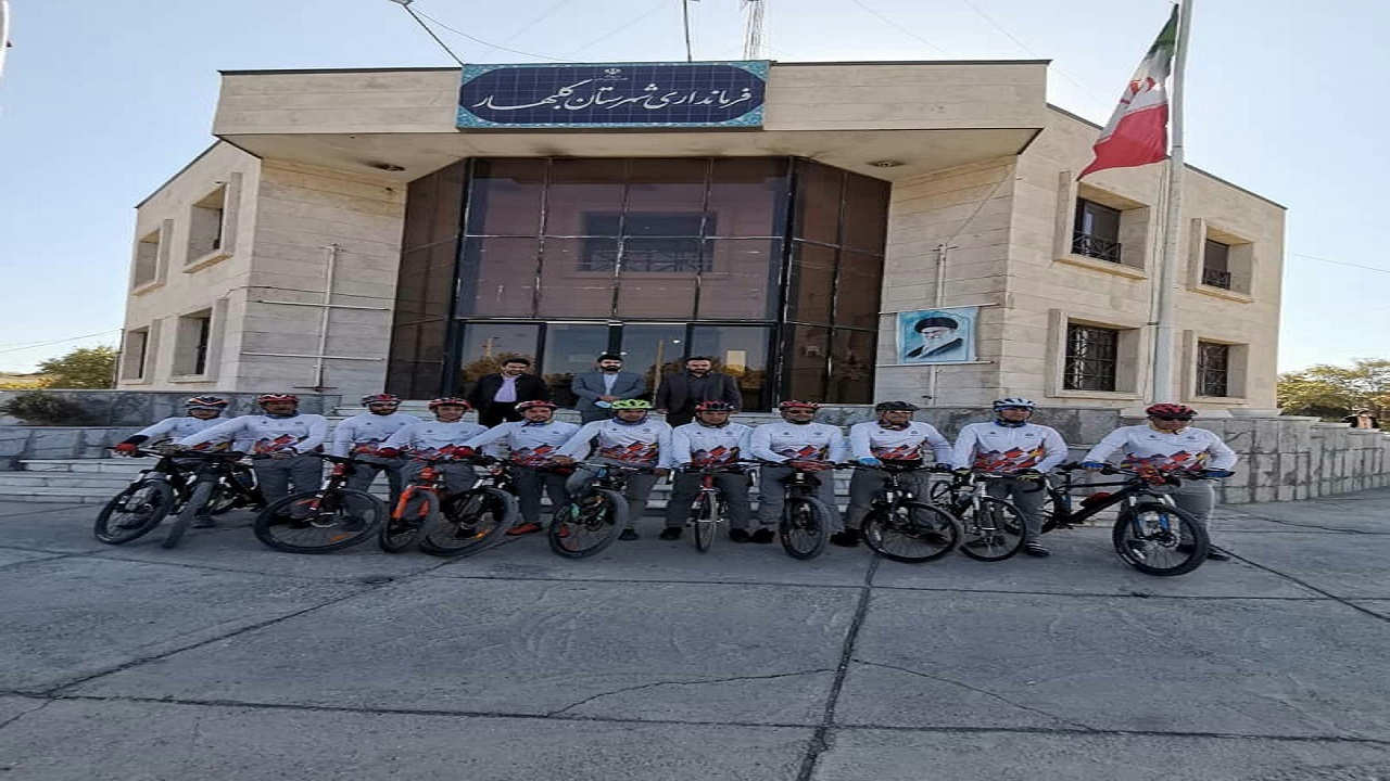 استقبال از تیم دوچرخه سواری کاشان در گلبهار