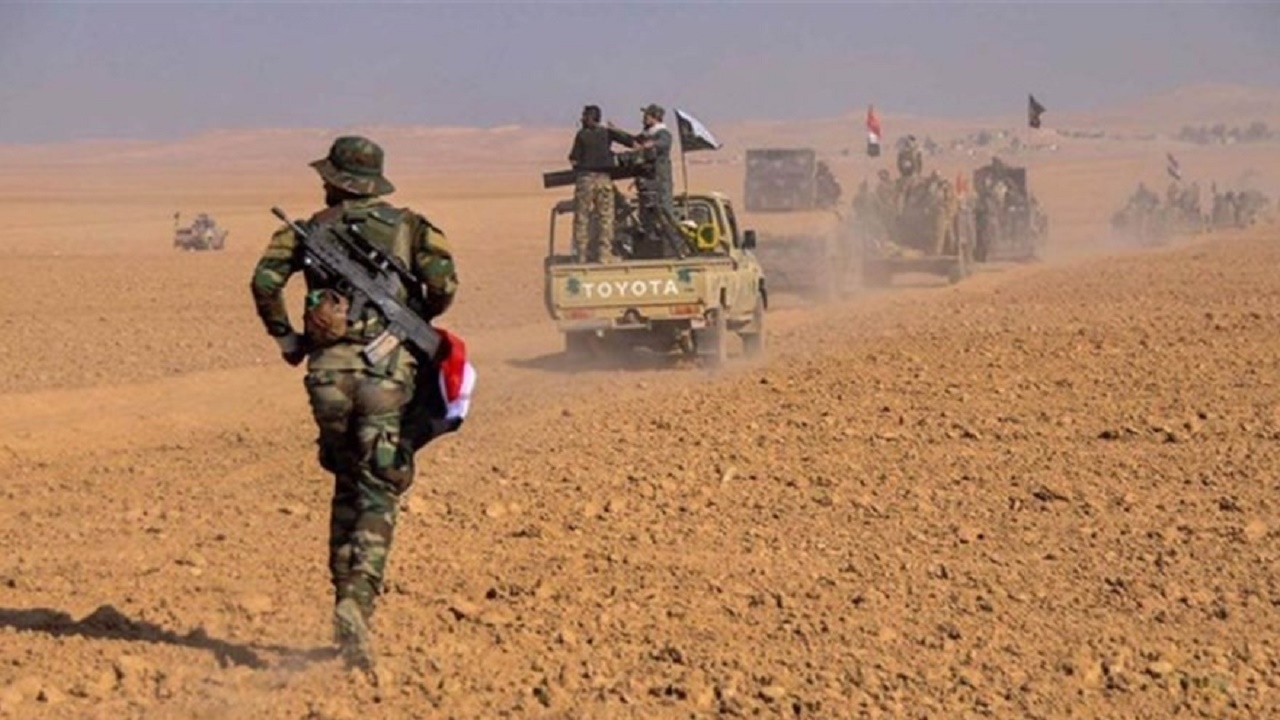 مقابله الحشد الشعبی با حمله داعش