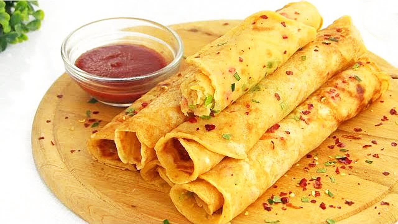 طرز تهیه کرپ سبزیجات + فیلم