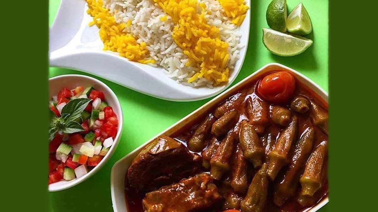 طرز تهیه خورشت بامیه + فیلم