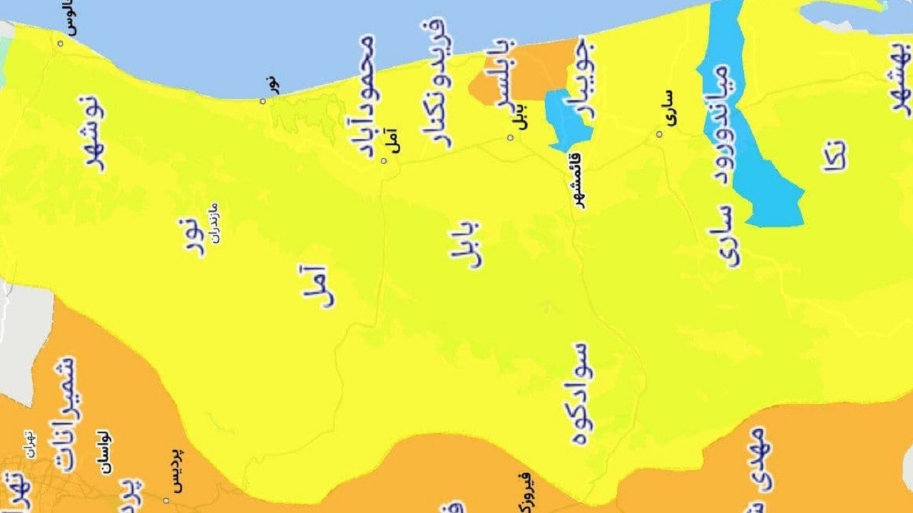 بازگشت رنگ آبی به نقشه کرونایی مازندران