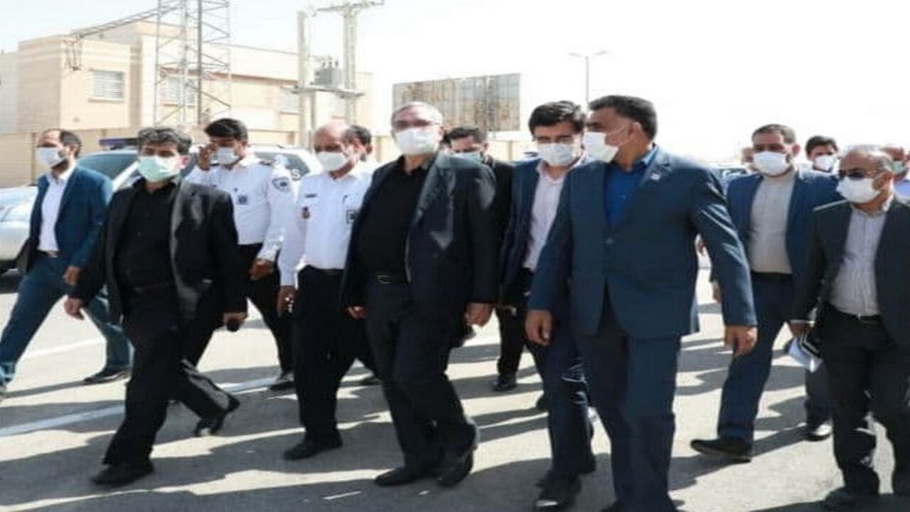 بازدید وزیر بهداشت از پایگاه‌های اورژانس مستقر در پایانه مرزی سپهبد شهید حاج قاسم سلیمانی مهران