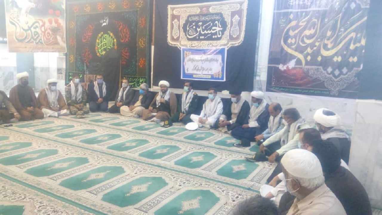 دیدار اعضای ستاد گرامیداشت هفته دفاع مقدس با امام جمعه شهرستان کنارک