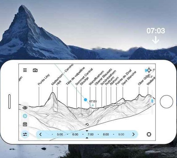 برنامه PeakFinder AR