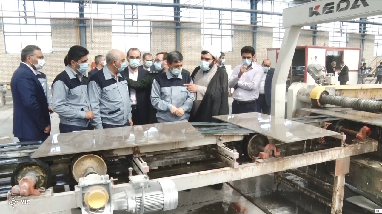 افتتاح خط ایرانی تولید کاشی و سرامیک در ساوه