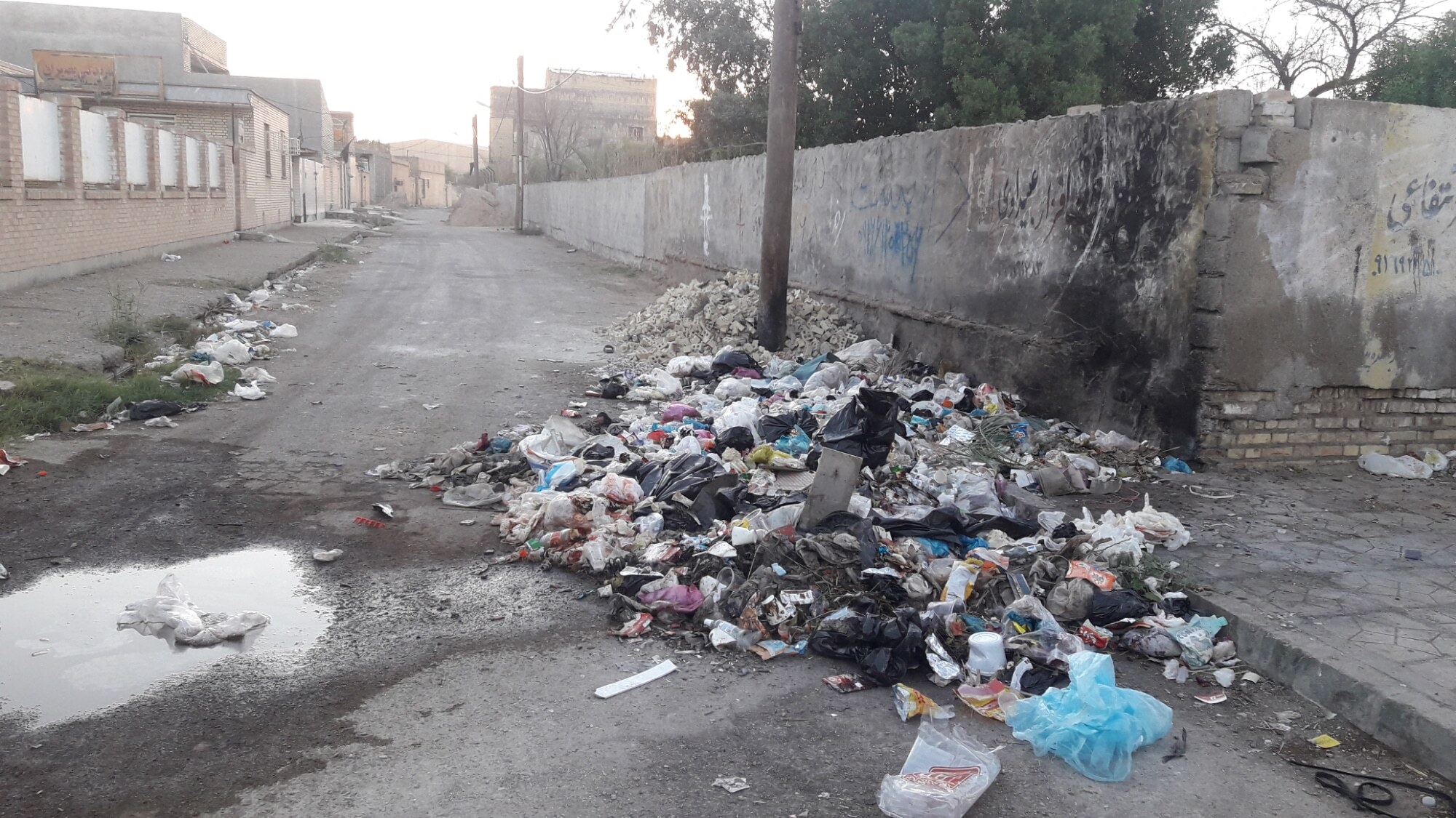 دشت آزادگان درگیر تجمیع زباله&zwnj;ها + عکس