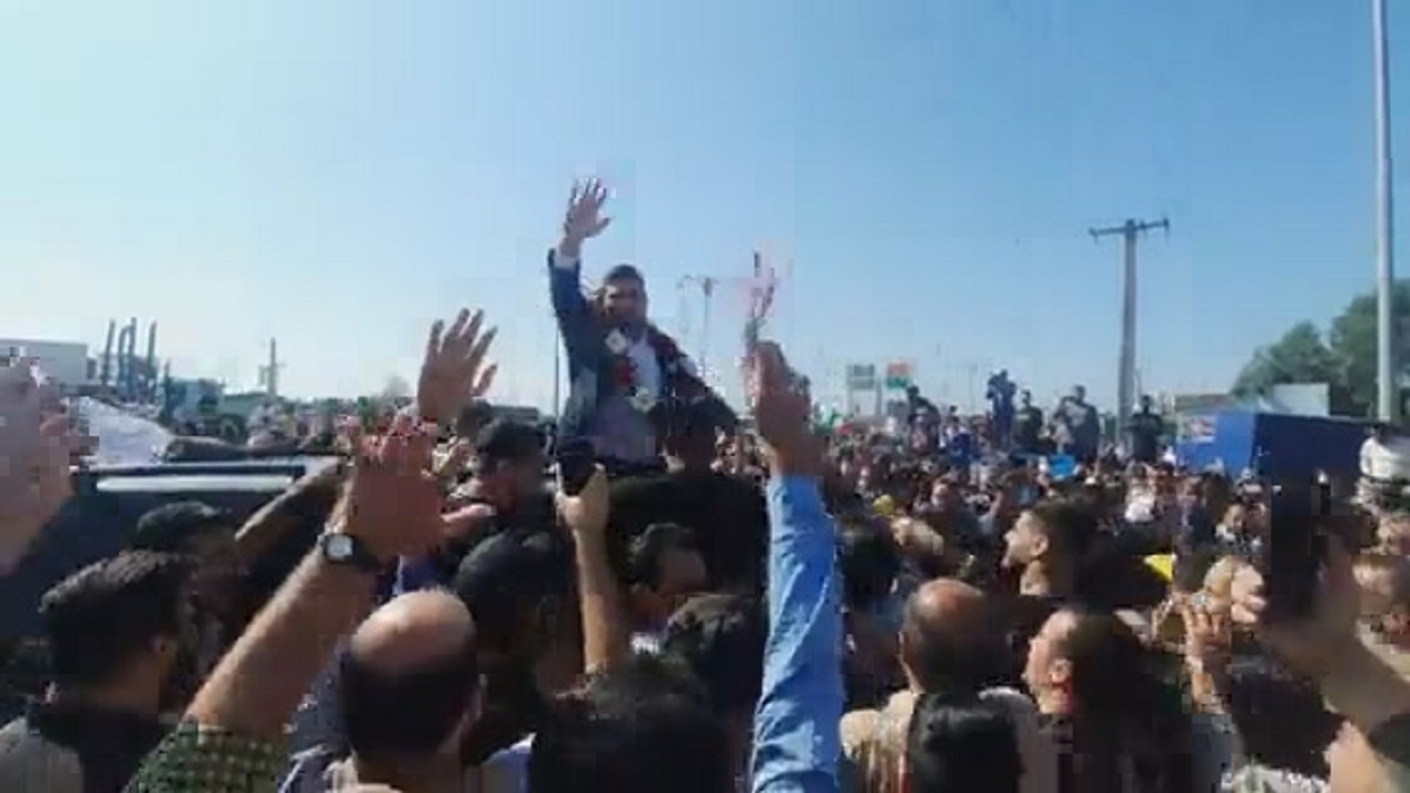 استقبال از قهرمان جهان در بابل + فیلم