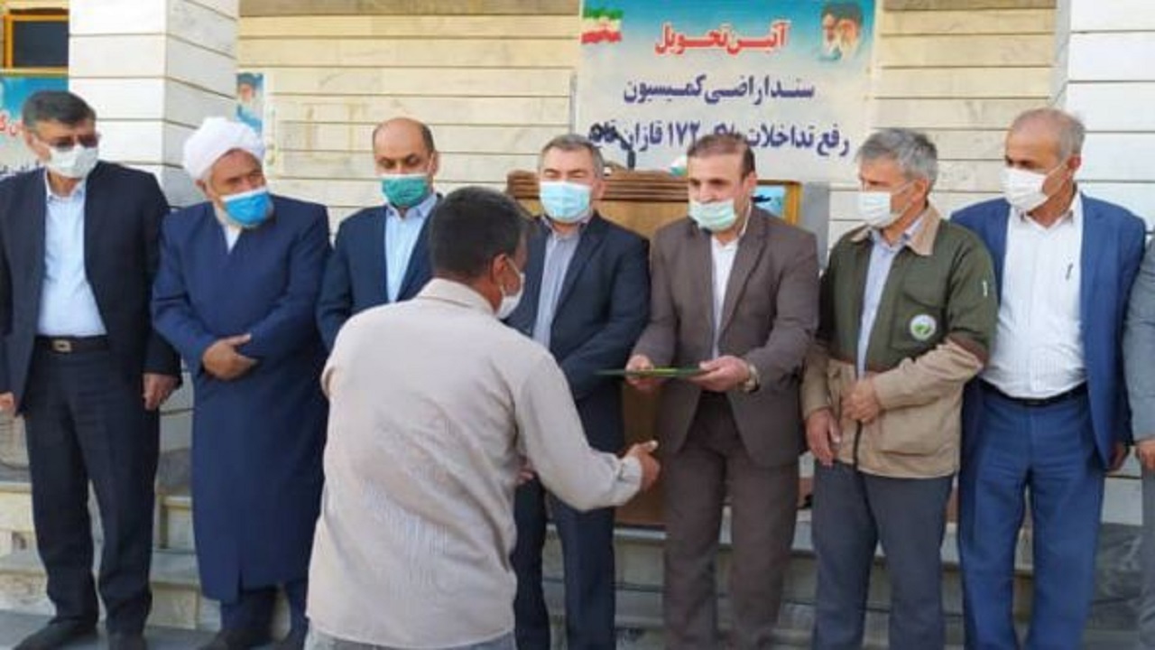 اهداء اسناد اراضی کشاورزی در شهرستان مراوه تپه